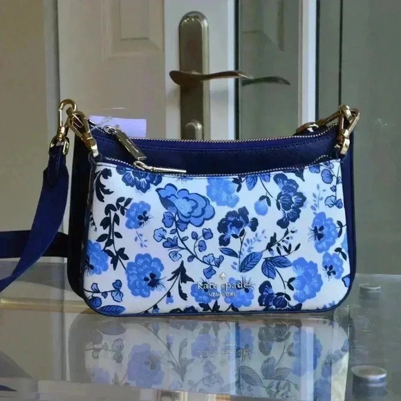 Kate Spade KH763 Vase Floral Duet Crossbody - Picture 1 of 11